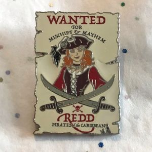 Disney Pin Pirates of the Caribbean Wanted Poster Redd